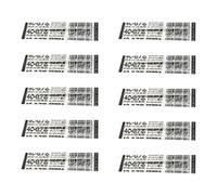 Zebra 4C-0.7 Boîte de 10 recharges d'encre 0,7 mm Noir