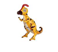 Zebra Balloons Ballon en aluminium dinosaure 3D Saurolophus jaune, 66 cm