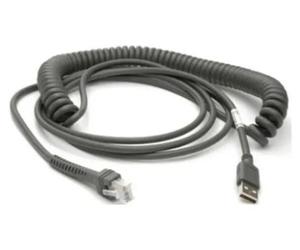 Zebra CBA-U29-C15ZBR, 4,57 m, USB A, USB 2.0, noir