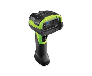 Zebra DS3678-ER Scanner Code Barre 1D/2D Laser, Portée Étendue 21m, Bluetooth 4.0, IP67, Batterie 3100mAh, USB, RS-232, Noir/Vert