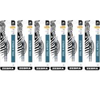 Zebra G-301 Lot de 2 recharges JK pour stylo en acier inoxydable, pointe moyenne, 0,7 mm, encre noire