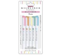 Zebra Lot de marqueurs Mildliner 5C-N