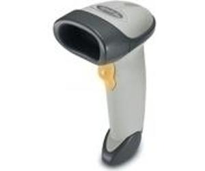 Zebra LS2208, 1D, SR, Multi-IF, gris clair Scanner à main,au détail, 1D, laser, gamme standard, 100 balayages/sec, interface multiple (RS232, KBW, USB), à commander séparément : Câble d'interface, cou