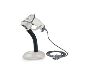 Zebra LS2208 Scanner laser 1D USB + support Scanner laser 1D filaire USB avec vitesse de 100 scans/s, lecture des codes UPC jusqu'à 63,8 cm et support