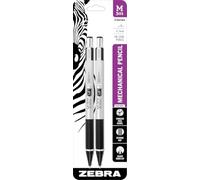Zebra M-301 Stainless Steel Mechanical Pencil, 0,5 mm, Black Barrel, 12-Pack (54010)