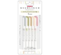 ZEBRA Mildliner WKT7-5C-NTC Stylo fluorescent Couleur naturelle douce