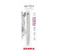 Zebra Pen M-701 Porte-mine, corps en acier inoxydable, pointe moyenne, 0,7 mm, 1 pièce
