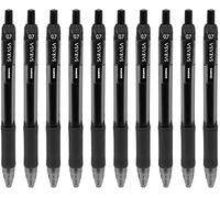 Zebra Pen Sarasa Lot de 10 stylos roller à encre gel rétractable Séchage rapide 0,7 mm Noir