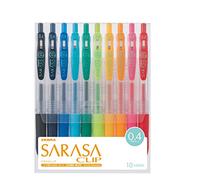 Zebra Sarasa JJS15-10CA Lot de 10 pinces 0,4 couleurs