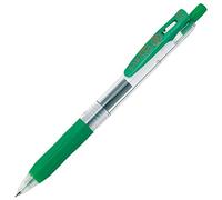 Zebra Sarasa Lot de 10 stylos à bille gel Vert 0,3 mm