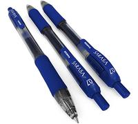 Zebra Sarasa Lot de 12 stylos rollers à encre gel - Rétractables - 0,7 mm - Encre bleue