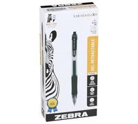 Zebra Sarasa Stylo rétractable encre gel à séchage rapide 12 pack noir