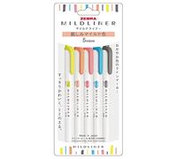 Zebra Stylo surligneur Mildliner [Produit importé parallèlement] (Couleur douce amicale) WKT7-N-5C-N