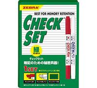 Zebra Textil Check Pen Stylo de signalisation Kit vert Se 360 ck