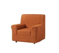 Zebra Textil Vega Housse de Canapé Elastique, Tissu, Orange, 1 Place