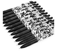 Zebra Z-Grip Lot de 12 stylos à bille rétractables 1 mm Encre noire Corps camouflage