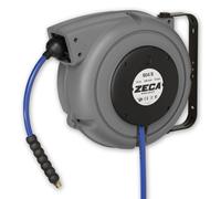 Zeca ZELU804/8/S Enrouleur De Tuyau HP Avec Tuyau 8mm KPU - 15bar - In-/out 1/4"M
