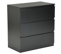 ZECIIYE Commode avec 3 tiroirs, buffet, table d'appoint, table de chevet, moderne, fine, en bois MDF blanc, pour chambre à coucher, salon, chambre d'enfant, couloir, salle de bain et bureau, 70 x 40 x