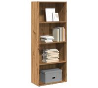 Zeehear Bibliothèque en chêne Artisan - 60 x 30 x 152 cm - Étagère ouverte avec beaucoup d'espace de rangement pour salon, bureau, chambre d'enfant, peu encombrant comme séparateur de pièce et