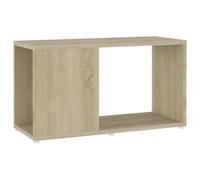 Zeehear Meuble TV en chêne Sonoma - 60 x 24 x 32 cm - Avec compartiment ouvert - Espace de rangement pour salon, bureau, bibliothèque, étagère peu encombrante