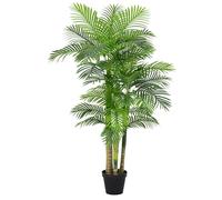 ZEEOZE 180 cm Palmier Artificiel Golden Cane, Grand Arbre Artificiel Intérieur, Fausse Plante Réaliste sans Entretien, Plante Décorative pour Salon Chambre Entrée Bureau Terrasse