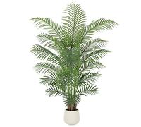 ZEEOZE 180 cm Palmier Artificiel, Grande Plante Artificielle Intérieur Extérieur, Arbre Artificiel, Fausse Plante Verte Déco Maison Décoration Salon, Plantes Artificielles pour Salon Chambre Bureau