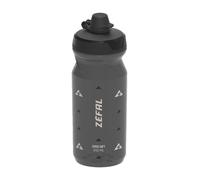 Bidon vélo avec bouchon - ZEFAL - 650 ml - Noir fumé - Léger - Flexible - Système NO-MUD - Pour vélo sur route