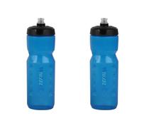 ZEFAL Pack Sense Soft 80 Bidon Velo et VTT- Lot de Deux Gourdes Sport Souples et Inodores - Bidon Eau Sans BPA - Tetine Silicone - Bleu Transparent, 2 x 800 ml