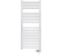 Zehnder Aura E Radiateur sèche-serviettes électrique - 146,6x60cm - 1000 watts - Blanc brillant pbez-150-60-mq