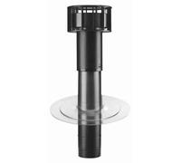 Zehnder Capot de toit 160 Toit plat noir
