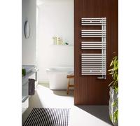 Zehnder Forma Asym - Radiateur de salle de bains 168x50 cm, droit, raccordement extérieur 5 cm, laqué blanc LFAL-170-050