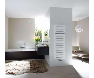 Zehnder Metropolitan Bar - Radiateur de salle de bains 154x40 cm, droit, raccord central 5 cm, laqué blanc MEP-150-040