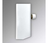 Zehnder - Raccord de connexion Yucca, avec capuchon long, blanc 976031