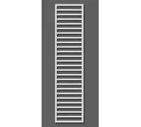 Zehnder Subway - Radiateur de salle de bains 184x45 cm, droit, raccord central 5 cm, laqué blanc SUB-180-045