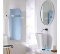 Zehnder Vitalo Spa - Radiateur de salle de bains 120x49 cm, droit, raccord central 5 cm, laqué blanc VIT-120-050