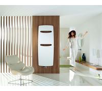 Zehnder Vitalo Spa - Radiateur de salle de bains 180x59 cm, droit, raccord central 5 cm, laqué blanc VIT-180-060