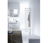 Zehnder Yucca Asym - Radiateur de salle de bains 130x58 cm, droit, une rangée, laqué blanc YA-130-060