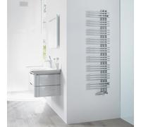 Zehnder Yucca Asym Sèche-serviettes, fonctionnement mixte ou à eau chaude, ZY300338CR00000, YAC-130-040