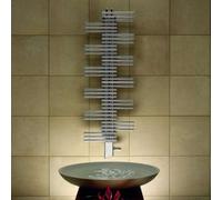 Zehnder Yucca - Radiateur de salle de bains 91x50 cm, droit, raccordement central 5 cm, une rangée, chromé YSC-090-050