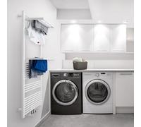 Zehnder Zeno Wing Sèche-serviettes, fonctionnement mixte ou à eau chaude, ZZ700360B100000, ZW-170-060-05