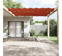 Zeiquah Store vertical, terre cuite, 100 x 800 cm, tissu Oxford, résistant aux intempéries, protection UV, protection contre le vent, pour balcon, jardin, terrasse, intérieur, fixation facile