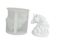 Zeiwohndc Moules en silicone multi-usages en forme de cheval pour moulage de résine, savon, chocolat, bonbons, gâteaux, outils de cuisson