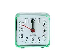 Zeizafa Mini réveil carré silencieux analogique sans tic-tac à piles pour enfants, garçons et filles, cadeau d'anniversaire, horloge numérique murale LED