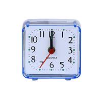 Zeizafa Mini réveil carré silencieux analogique sans tic-tac à piles pour enfants, garçons et filles, cadeau d'anniversaire, horloge numérique murale LED