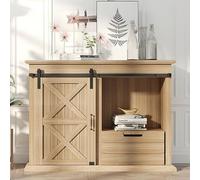 ZEKOO Kit de quincaillerie pour porte de grange coulissante de 7,5 m pour armoire à porte simple, kit de quincaillerie pour petite porte de grange pour meuble TV, armoires, armoires de rangement,