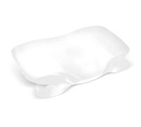 Zelimun Taie d'oreiller en satin pour cheveux et peau, taie d'oreiller contour pour oreiller cervical, lisse et douce pour 60 x 40 cm, housse de coussin avec fermeture éclair (blanc)
