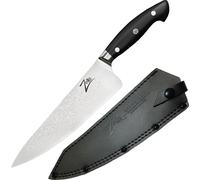 Zelite Couteau Cuisine, Couteau de Chef en Acier Inoxydable, Kit Couteau Cuisine Professionnelle de 20,3 cm, Couteau de Chef Aiguisé, Couteau de type japonais, Couteaux de Cuisine avec Lame Ultra Tran