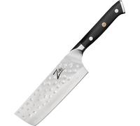 Zelite Couteau Cuisine, Couteau Nakiri en Acier Inoxydable, Kit Couteau Cuisine Professionnelle Japonais de 15,2 cm, Couteau de Chef Aiguisé, Couteau de type japonais, Couteaux de Cuisine Ultra Tranch