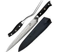 Zelite Couteau Cuisine, Ensemble de 4 Couteaux à Steak, Couteau de type japonais en Acier du Damas, Kit Couteau Cuisine Professionnelle de 12,7 cm, Couteaux et Ustensiles de Cuisine, Set Couteau à Man