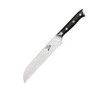 Zelite Couteau Cuisine, Couteau à Pain Dentelé Acier Inoxydable, Kit Couteau Cuisine Professionnelle de 20,3 cm pour Pain, Baguettes et Gâteaux, Couteau de Chef Ultra Tranchant, Couteau de type japona